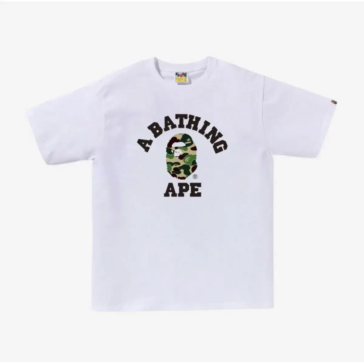 BAPE ABC Camo College T-Shirt White Gree